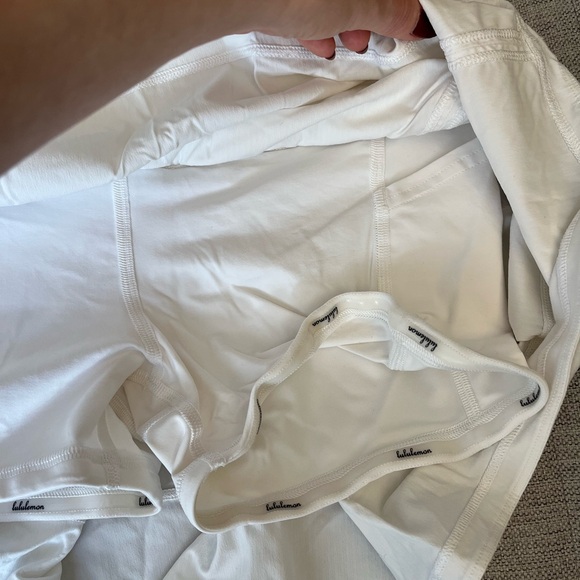 Lululemon Pace Rival Mid-Rise White Tennis Skirt 4 Tall - Picture 10 of 11